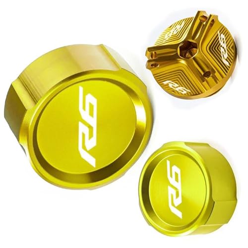 �o�C�N���i �ɓK�����郄�}�n R6 YZF Yzfr6 YZF-R6 2010-2015 2016 2017 2018 2019 2020 2021 2022 �I�[�g�o�C�t�����g����у��A�u���[�L�R���^���N�L���b�v�ƃt�B���[�L���b�v(Gold)