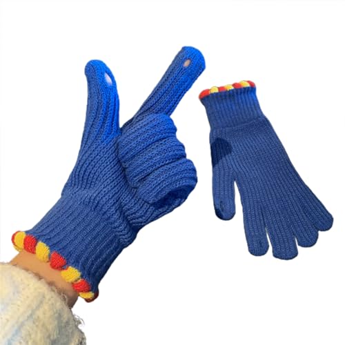 Guantes cálidos de invierno para hombres y mujeres, al aire libre, correr, ciclismo, camping, pesca, pantalla táctil, punto térmico, impermeables, para mujeres, niños, resistente al viento, ciclismo