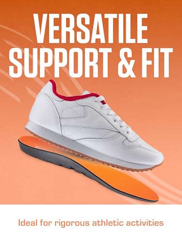 Sof Sole Insoles Men's ATHLETE Performance Full-Length Gel Shoe Insert, Men's 11-12.5