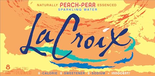 Image of La Croix, Water Sparkling Peach Pear, 8 Pack, 12 Fl Oz