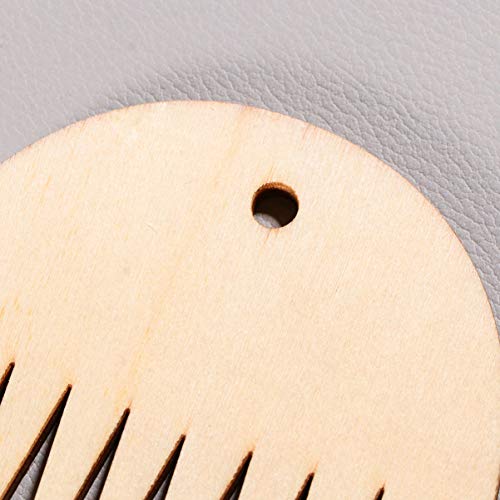 image for HEALLILY 1 Pc Tapestry Weaving Comb Wood Loom Comb DIY Braided Tools C