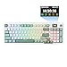 Redragon K719 Wireless Gasket Gaming Keyboard w/Hype Screen & Knob, 95 Keys Mechanical Keyboard, Easy-Control 1.14’’ TFT Info Display, 5-Layer Noise Dampening, Custom Linear Switch, Jade Cloud Color