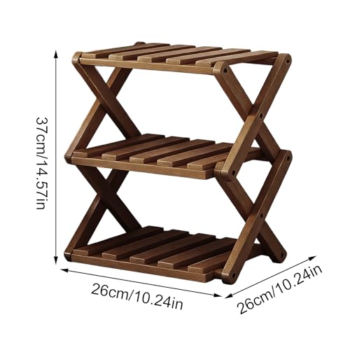 Genérico Estante para Zapatos | Organizador Plegable de 3 Niveles Ajustable,de Almacenaje - para Casa Oficina Dormitorio Adultos y Adultas - imagen 5