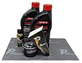 Power Performance 10W-30 Oil Change Kit for Kawasaki...