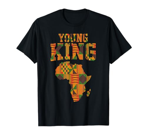 African King Art for Boys Toddlers Kente Cloth African Print T-Shirt