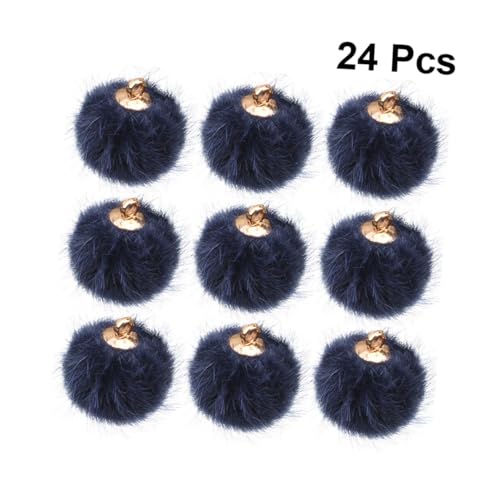 Pompons pour bijoux créatifs et accessoires de boucles d'oreilles rose diy - 2