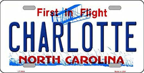 Charlotte North Carolina Novelty Metal License Plate Tag LP-6464