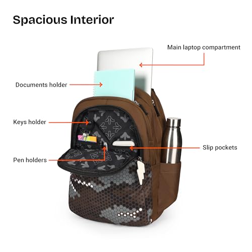 Image of Nasher Miles Polyester Laptop Backpack | Ideal for College, School, Office & Travel | Men, Women, Boys, Girls