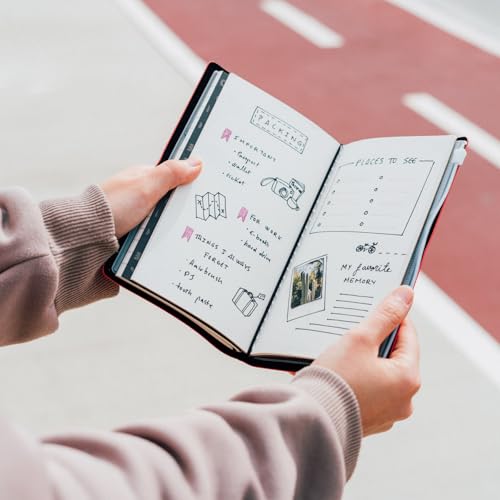 Grupo Erik Reisetagebuch zum Selberschreiben Disney Mickey Mouse Bullet Journal Dotted Notizbuch Tagebuch für Erwachsene Kinder Notizbuch Klein Zeichenbuch Skizzenbuch Notizbuch Gepunktet