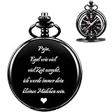 ❤️ TASCHENUHR MIT KETTE, PERFEKT OUTFIT: Befestigt werden unsere Taschenuhren mit einer Kette. Die klassische Art sie zu tragen ist, z.B. bei einem Anzug mit Weste, in der Westentasche. Alternativ kann man die Uhr auch in der linken Brusttasche der Anzugsjacke oder in der Hosentasche tragen.