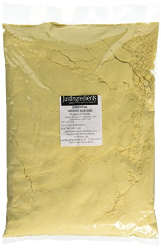 Just Ingredients Ground Mustard Powder 1kg - English Mustard Powder from Brassica Seeds Tangy Mustard Seed Powder for Cooking Sauces Marinades & Spice Blends