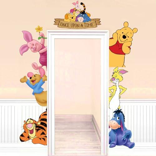 Image of Cartoon Bear Door Decorations Kit - Bear Cutouts Paper Room Wall Door Decor for Birthday Party - Indoor & Outdoor