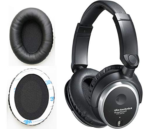V-MOTA Replacement EarPads Repair Parts Compatible with Audio-Technica ATH ANC7 ATH-ANC7B Active Noise Canceling Headphones (2 P