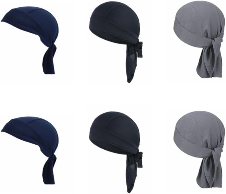 6pcs Breathable Quick-Drying Sports Hats Cycling Caps Sun Protection Soft Polyester Outdoor Riding Headwear for Beach and Holiday Use