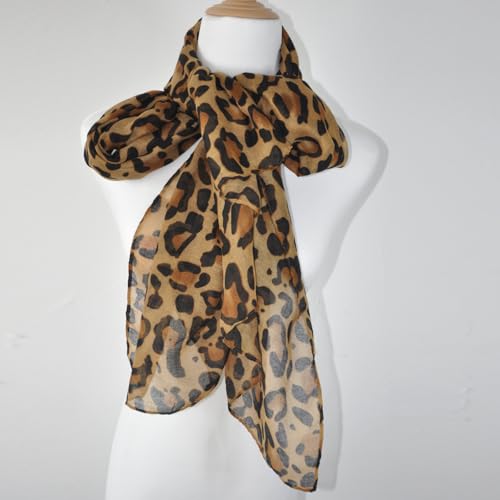 Lightweight Soft Floral Leopard Printed Scarves Scarf for Women Fall Winter Fashion Shawl Wrap with Fringe3