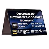 Compare HP OmniBook X Flip 14″ (14-KC0023DX/D3KT9UAABA) vs other laptops