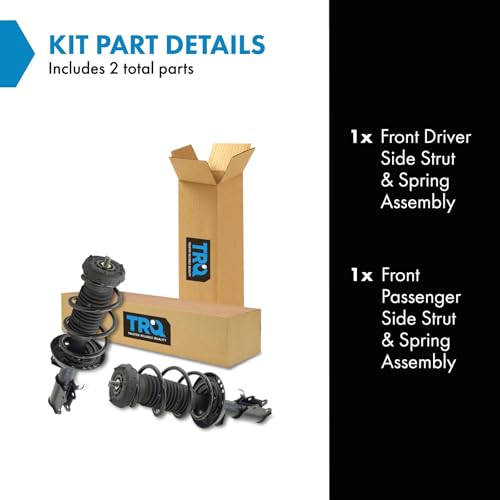Image of TRQ Front Strut and Spring Assembly Set 2 Piece | For 2012-2017 Buick Verano 12-15 Chevrolet Cruze 16 Cruze Limited