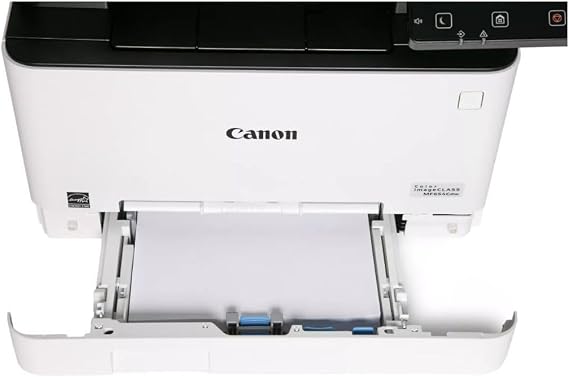 Canon Color imageCLASS MF654Cdw - طابعة ليزر مزدوجة لاسلكية، متعددة الوظائف مع ناسخة، ماسحة ضوئية، وحدة تغذية المستندات التلقائية، جاهزة للجوال، لون 22 جزء في المليون، أبيض