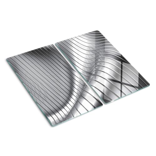 Planche en verre avec impression de décoration et bords polis