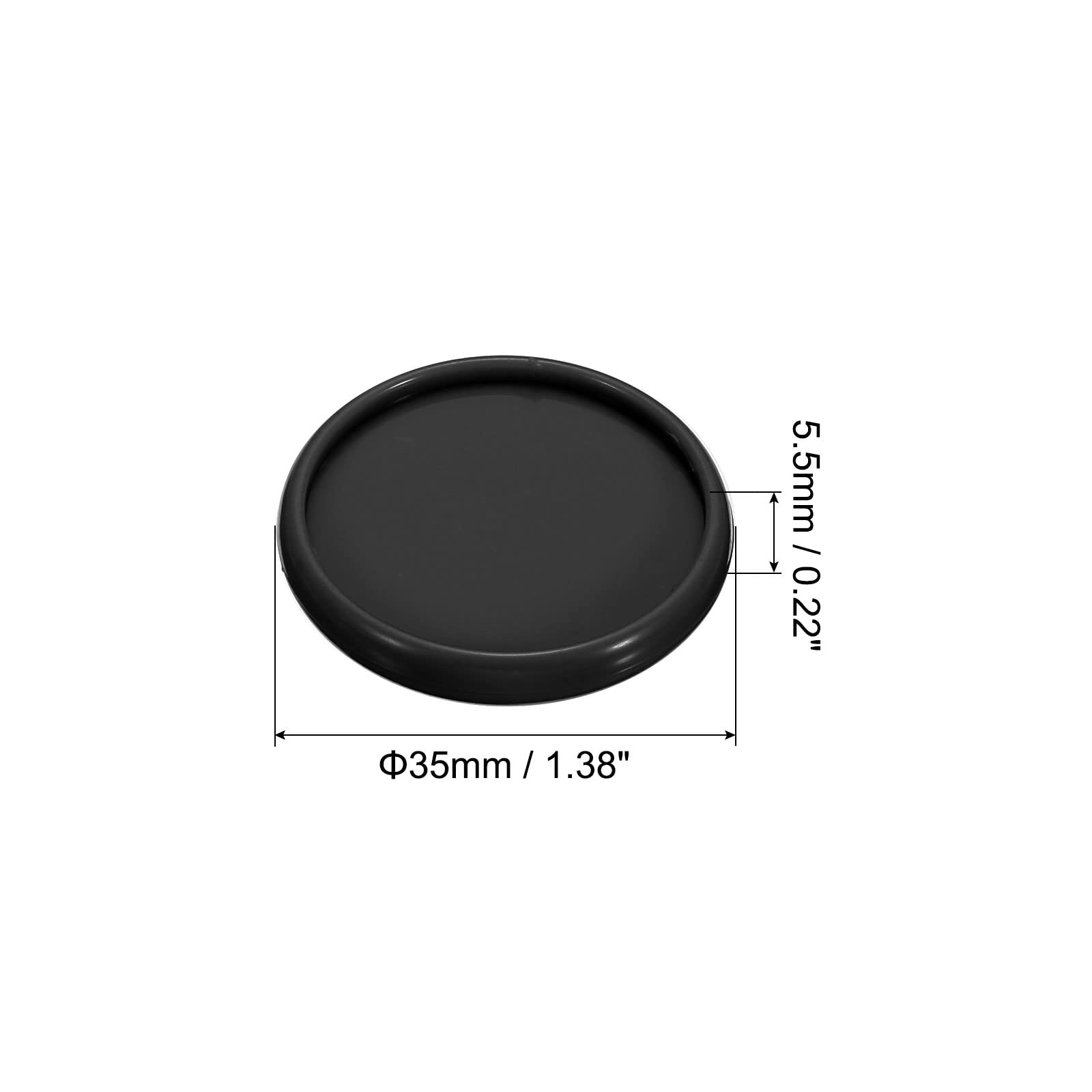 PATIKIL 35mm Plastic Book Binding Discs, 33 Pack Discbound Expansion Discs Round Binder Rings for DIY Notebook Planner Black - Image 2