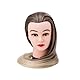 Trainingsköpfe 100% von dem Hochtemperaturfaser Haar Hairdressing Cosmetology Mannequin Frisierkopf Übungskopf mit Halterung+ DIY Haare Frisuren Set