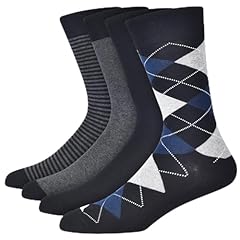 Black Argyle - 4 Pairs Mixed