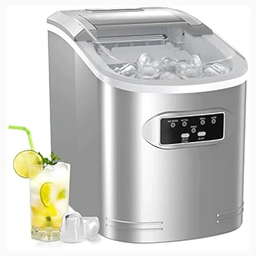 Máquina fabricadora de hielo de mostrador, 26 libras en 24 horas, 9 cubos listos en 6 minutos, con función de autolimpieza miniatura 1