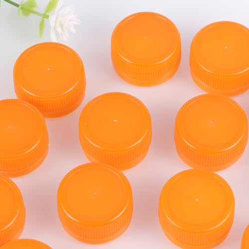 Image of Healifty Diy Bottle Caps 100 Pcs Small Reusable Plastic Drink Bottle Covers 1.18 Inch Diameter for Kids Art Projects Home Education and Craft Activities