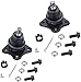 Detroit Axle - Front 10pc Suspension Kit for 01-04 VW Jetta, 01-10 Beetle, 03-06 Golf, 4 Tie Rods 2 Sway Bars 2 Lower Ball Joints 2 Boots Replacement