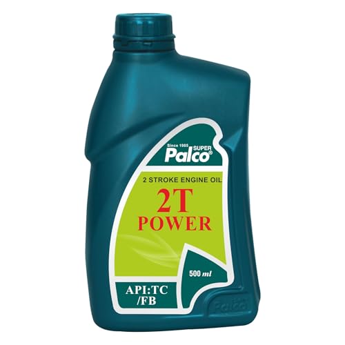 Image of PALCO 2T Power Engine Oil 500ml (Pack of 1), 2T Stroke Engine Oil for Bike & Scooter Auto Rickshaws Petrol Mix Additive Semi-Synthetic Bike Oil 3 Wheeler Tillers Chain Saws API TC FB