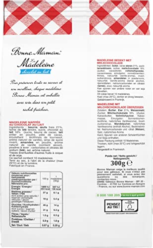 Madeleines Nappées Au Lait Bonne Maman Le Sachet De 10 Madeleines De - vue 3