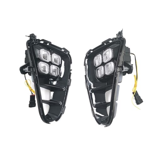 LJBljf 1 Pair Compatible For Kia Picanto 2017 2018 2019 2020 LED Fog Lights DRL LED Headlight Daytime Running Light Front Bumper Lamp Assembly, binbin06792 store