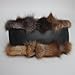 Luxurious Fashion Natural Fox Fur with Hair Handbag for Women and Ladies (FireFox)