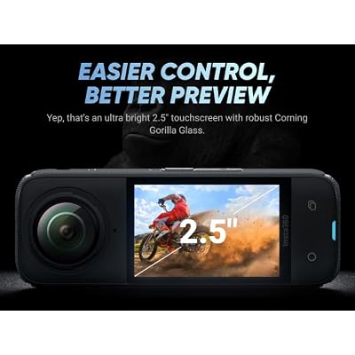 Insta360 X4 Extended Selfie Stick Bundle(3m/9.8ft)-8K Waterproof 360 Action Camera with 1/2 48MP Sensors, 8K 360 HDR Video| Bundle Includes 3m Extended Selfie Stick, Lens Cap (256GB)