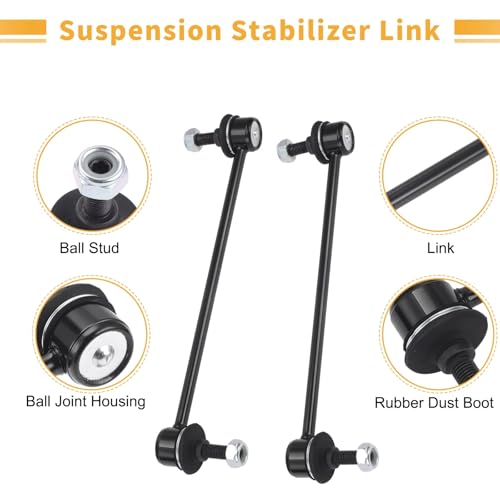 Barra estabilizadora delantera 8V513B438BA con casquillo de brazo de control estructural 7