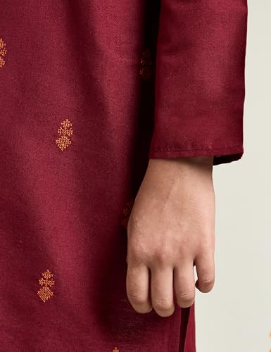 Image of Amazon Brand - Symbol Boy's Festive Embellished Kurta Pajama Set
