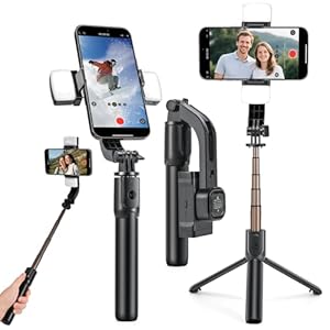 SRIKEKL Selfie Stick Gimbal Stabili...