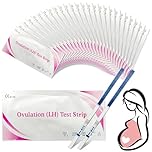 50 Pieces Ovulation Test Strips,Ovulation Predictor,Highly Sensitive 25miu/ml Test,Track Ovulations Tests,Fast and Accurate Results