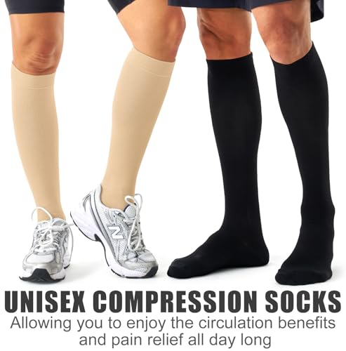 Image of Laite Hebe 3 Pack Medical Compression Sock-Compression Sock For Women and Men Circulation -Best for Running,Nursing,Athletic Sports