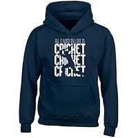 Shopagift All I Need in Life is Cricket Childrens Kids Hooded Top Hoodie Cricket Lover Jumper Hoody Gifts for Boys Girls Navy Blue