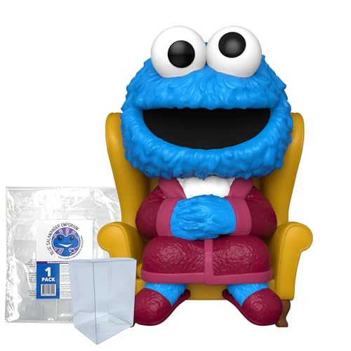 Blue Salamander Emporium Protective Case Bundle – Includes Cookie Monster 1609 Vinyl Figure