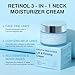 Retinol Neck Cream - Hyaluronic Acid & Caffeine Enriched Neck Firming Cream | Anti-Aging 3-in-1 Moisturizing Cream to Minimize Fine Lines, Dullness & Sagging Skin for Neck, Chest & Face (50ml/1.7oz)