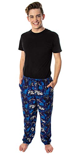 Star Wars Men's Millennium Falcon X-Wing Tie Fighter Allover Pattern Adult Sleep Lounge Pajama Pants2
