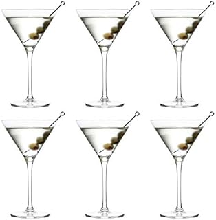 Libbey Joya Martini Cocktail Glass - 260 ml / 26 cl - Set of 6 - Dishwasher Safe - Perfect for a Cocktail Party at Home