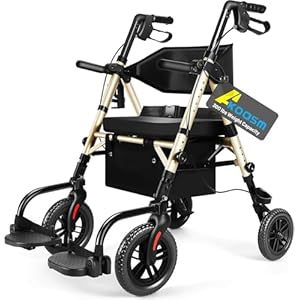 Foldable Rollator Walker for Senior...