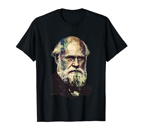 Charles Darwin's Portrait Iconic Design T-Shirt