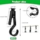 DAIRYCOF 8 Stück wäscheklammern Camping-Schwarz Zeltclips Lichthaken Stiefelklammer Campingzelt Haken Outdoor Handtücher Clips Klammerhaken für Campinglampe