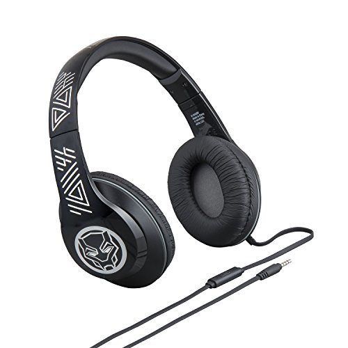 Marvel Over The Ear Wired Headphones With Built In Microphone Quality Sound From The Makers Of Ihome (Black Panther) #TOP1