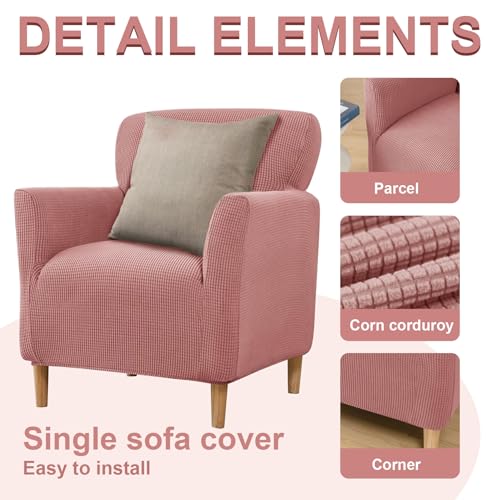 Cubiertas de silla transpirable con bordes elásticos para sillones 3