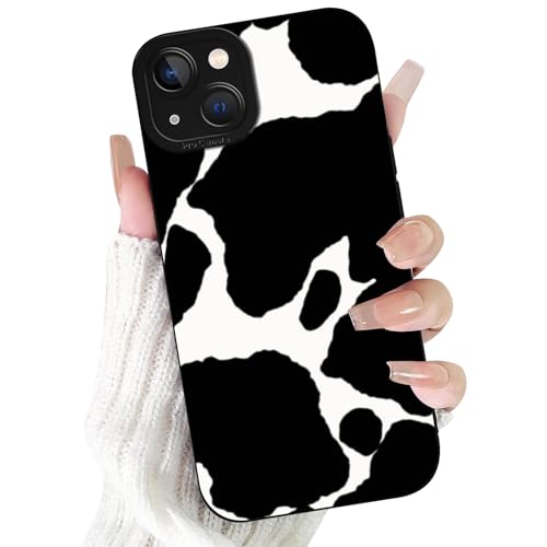 Vulfwela for iPhone 13 Case Cow Print, Cute Western Cow Phone Case for Girls Women, Slim Soft Silicone TPU Shockproof Protective Bumper Cowgirl Phone Cover Funda by Vulfwela - Used condition - US$7.42